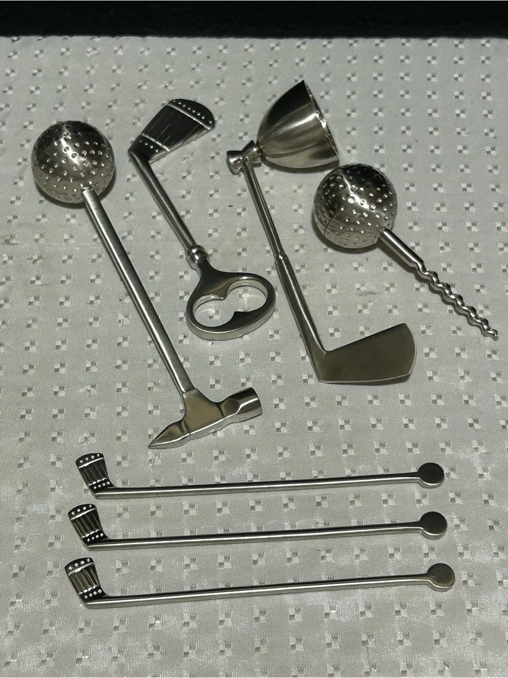 Stylish Golf Bar Tool Set with Leatherette Kit Bag with Premium Box for Gift